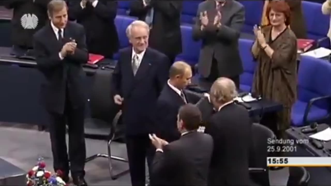 Putins Rede 2001 im Deutschen Bundestag