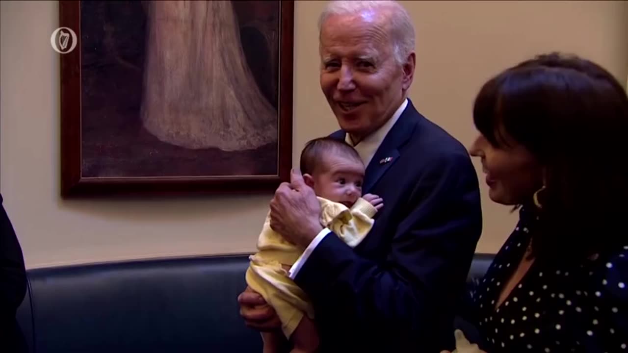 Biden Gets A Big Ol' Sniff Of An Irish Newborn