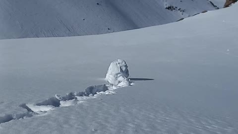 Sticky Snow Helps Snowballs Grow