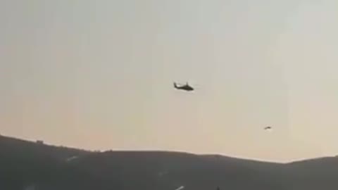 Turkey helicopter on combat