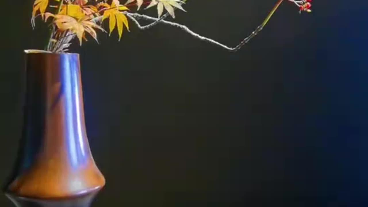 Ikebana 069: Oriental Style Natural Flower Arrangement Artistic Creativity