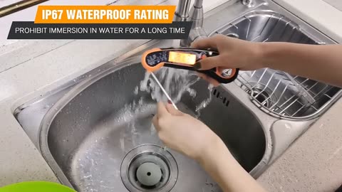 Digital Kitchen Waterproof Food Thermometer