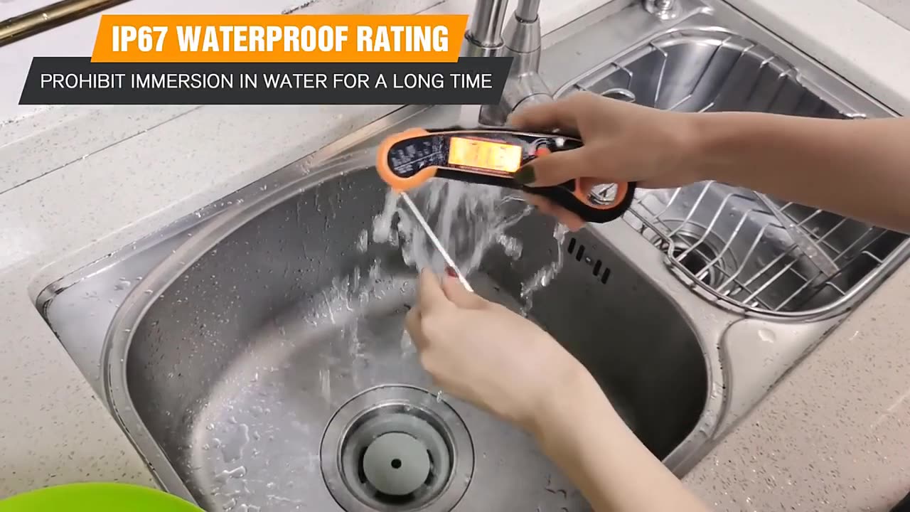 Digital Kitchen Waterproof Food Thermometer