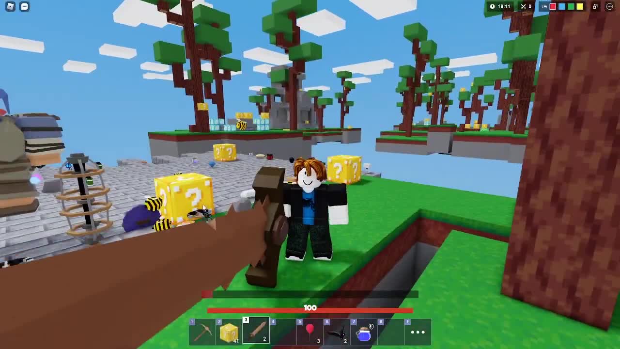 How Many LUCK BLOCKS to get NEW SWORD (BedWars)