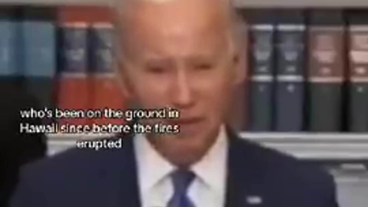 Joe Biden, ADMITS FIRES WERE INTENTIONAL