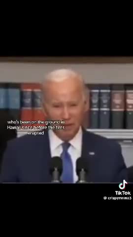 Joe Biden, ADMITS FIRES WERE INTENTIONAL