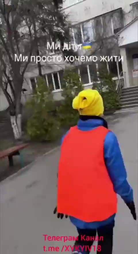 A kids football team and staff fleeing incoming Russian missile barrage in Kyiv