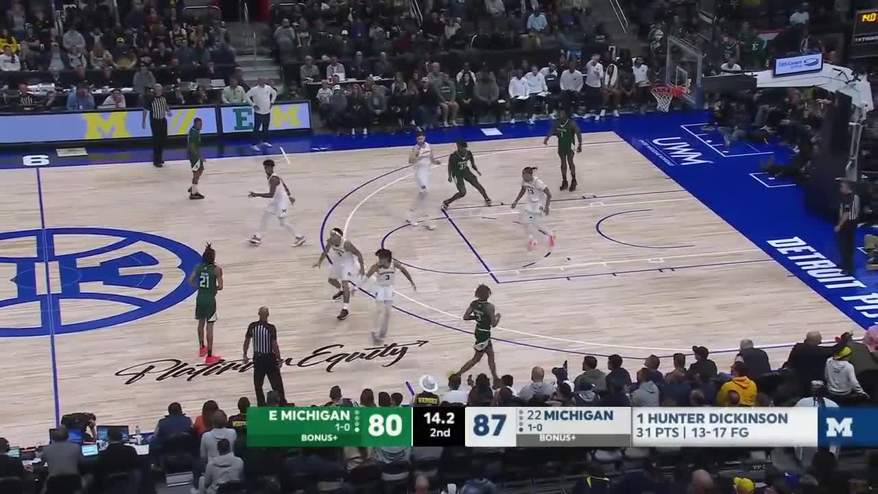 Emoni Bates scores 30 PTS in Eastern Michigan debut vs. Michigan ESPN College Basketball