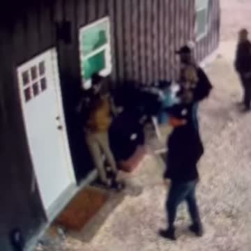 CCTV shows a group of illegal immigrants trying to break into a ranch house in Edwards County, TX
