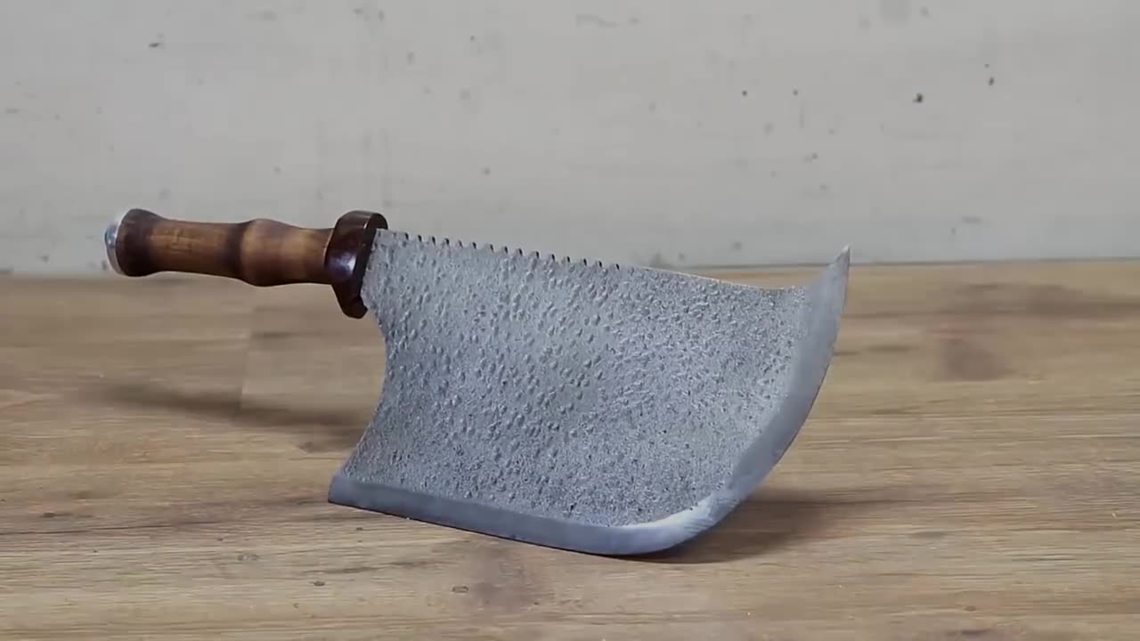 Old Rusty Broken Meat Cleaver Restoration