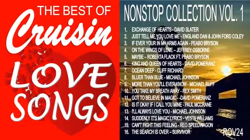 THE BEST OF CRUISIN LOVE SONGS - NONSTOP PLAYLIST VOL. 1