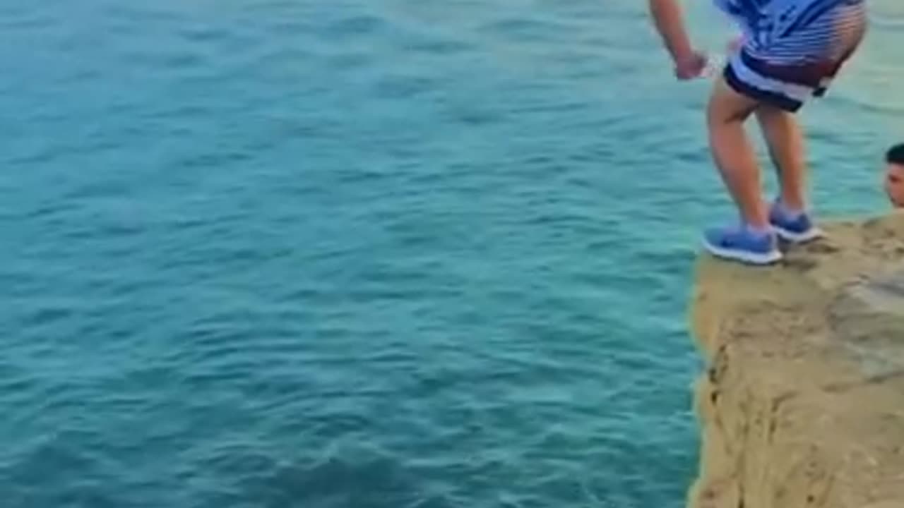 Amazing jump in ocean 😍#you never see before