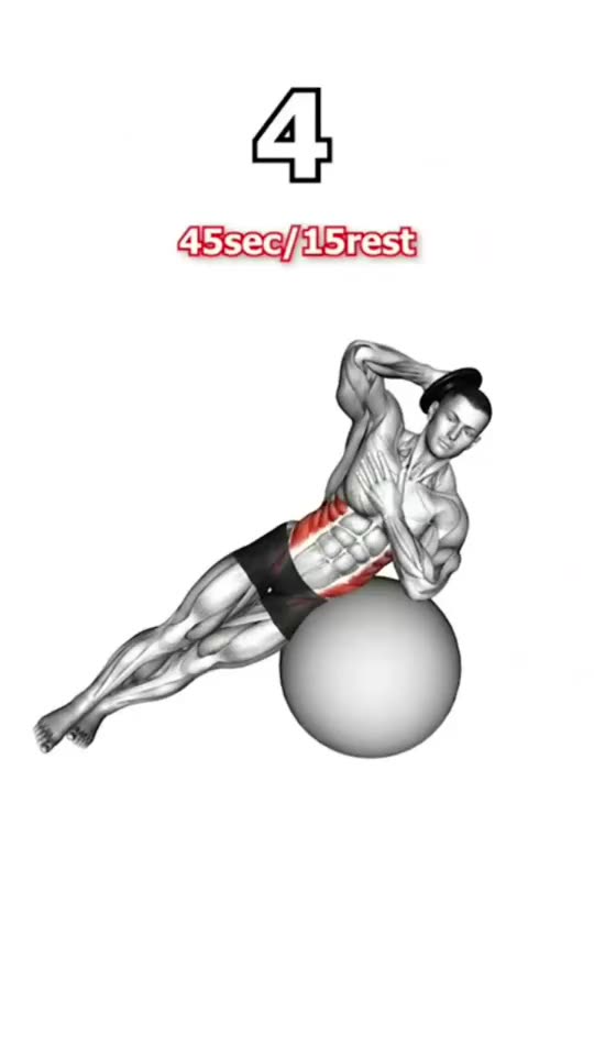 Abdominal Workout With Exercise Ball