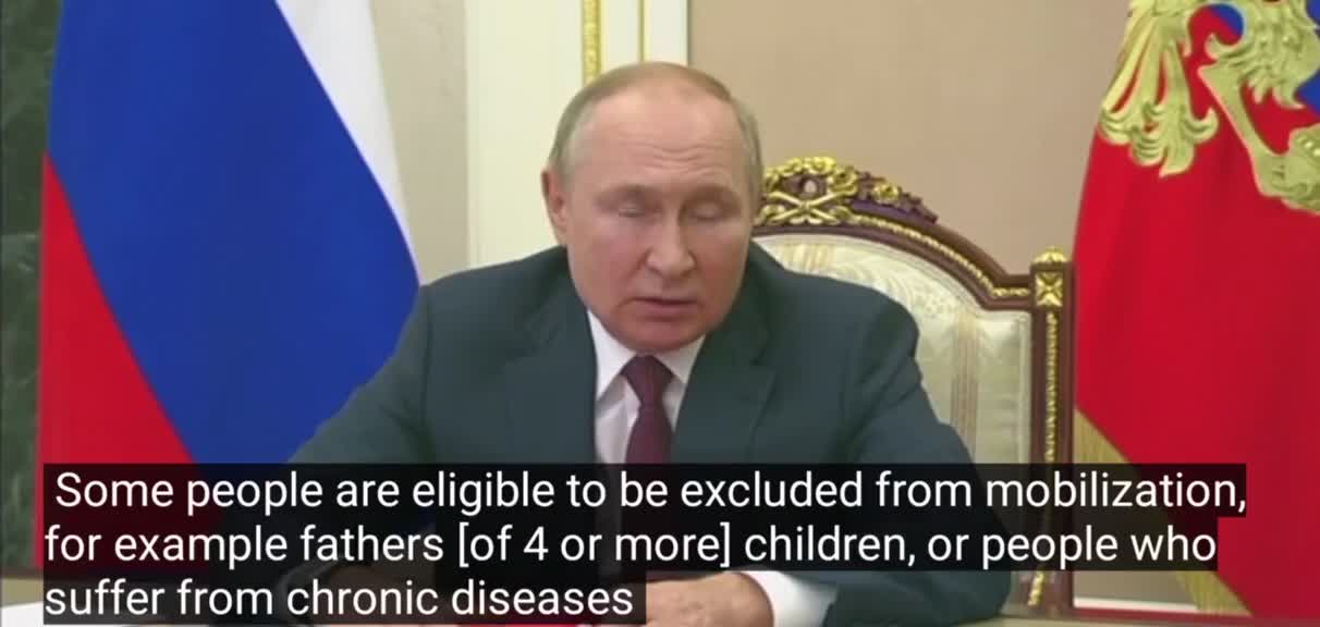 Putin on correcting mobilization mistakes