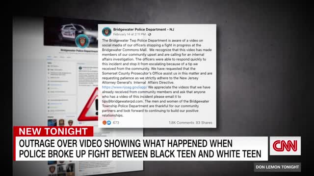 police treat Black and White teens in mall fight sparks outrage