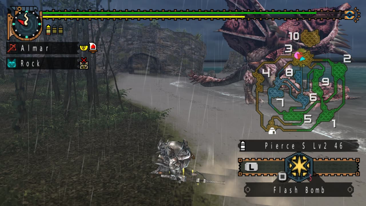 MHFU - The Cherry Blossom Rathian (Guild 5*) Quest Walkthrough