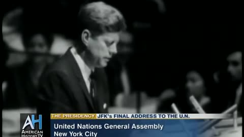 President Kennedy's Final Address to the United Nations General Assembly