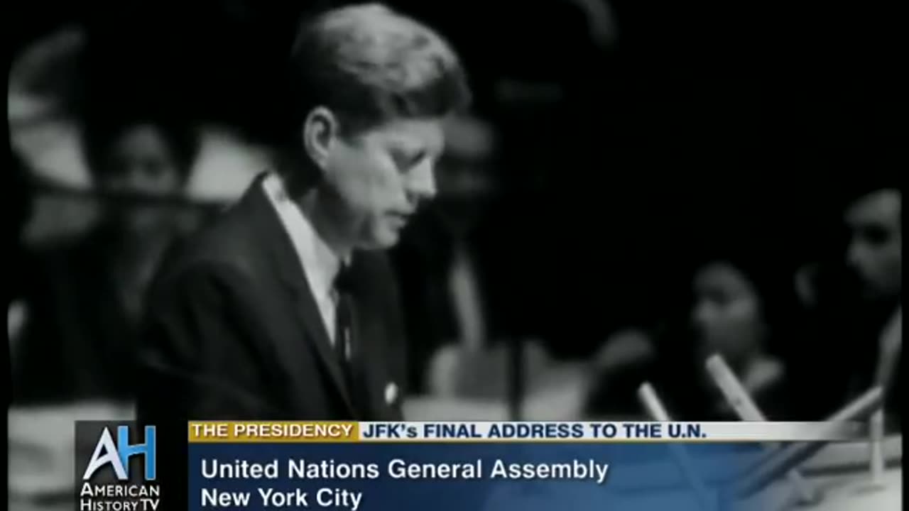 President Kennedy's Final Address to the United Nations General Assembly