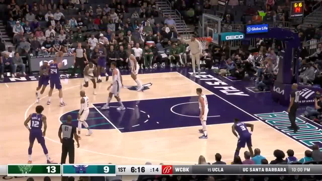 Bucks Bench Clowning Hornets Ugly Shot! 2022-23 NBA Season