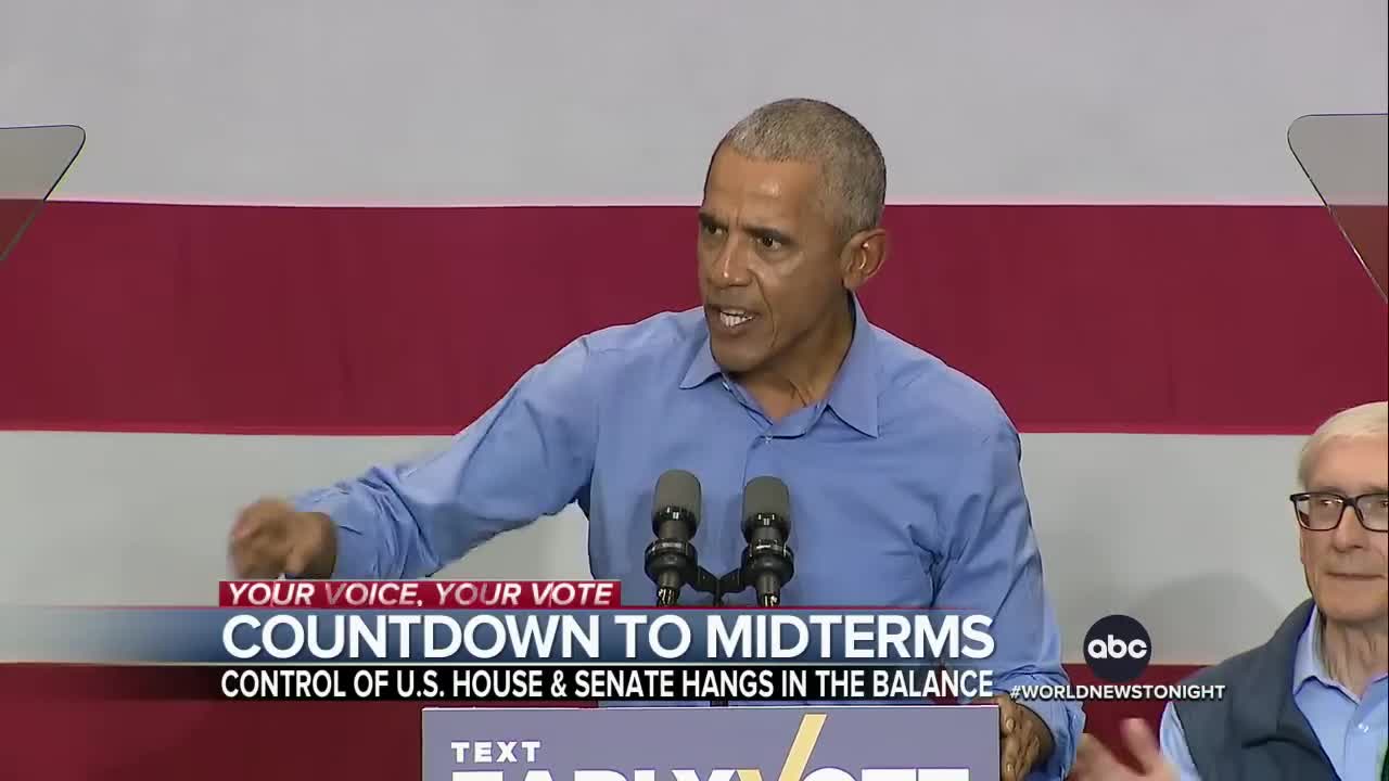 Former presidents Obama and Trump hit the campaign trail in advance of midterms