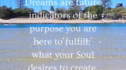 Dreams are previews of future possibilities