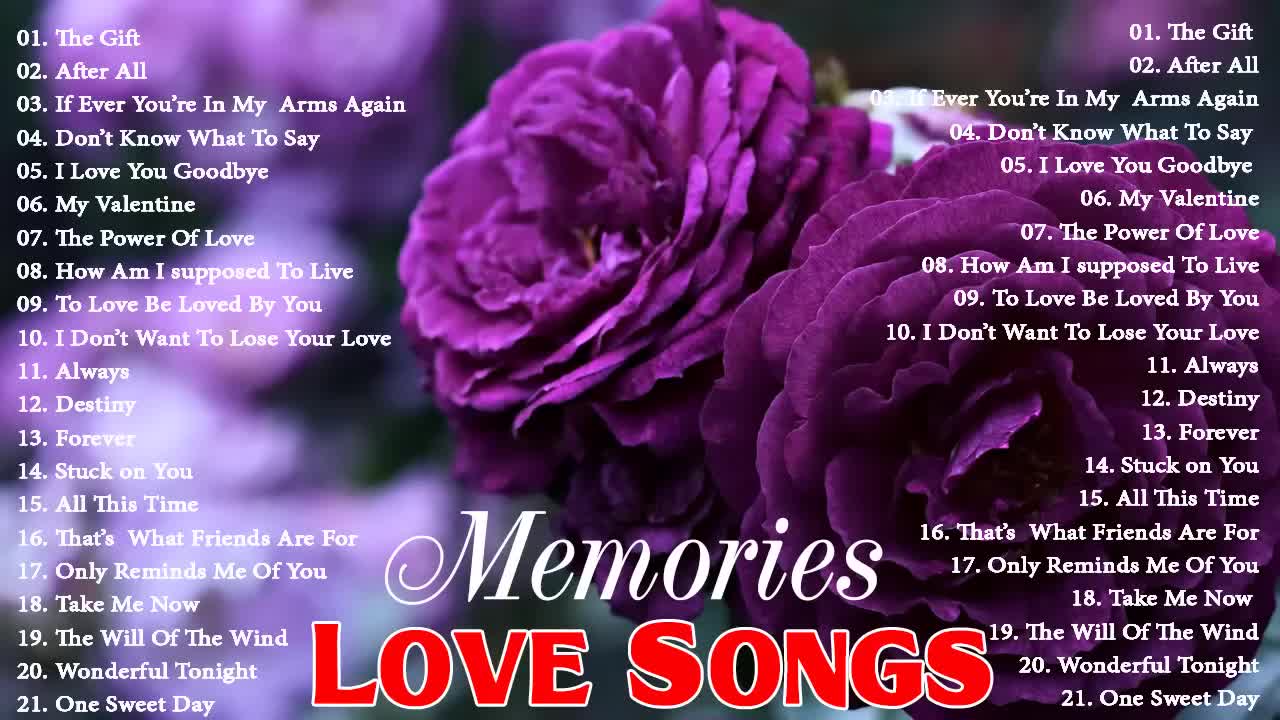 Romantic Love Songs 80s 90s Greatest Love Songs Collection Best Love Songs Ever v720P