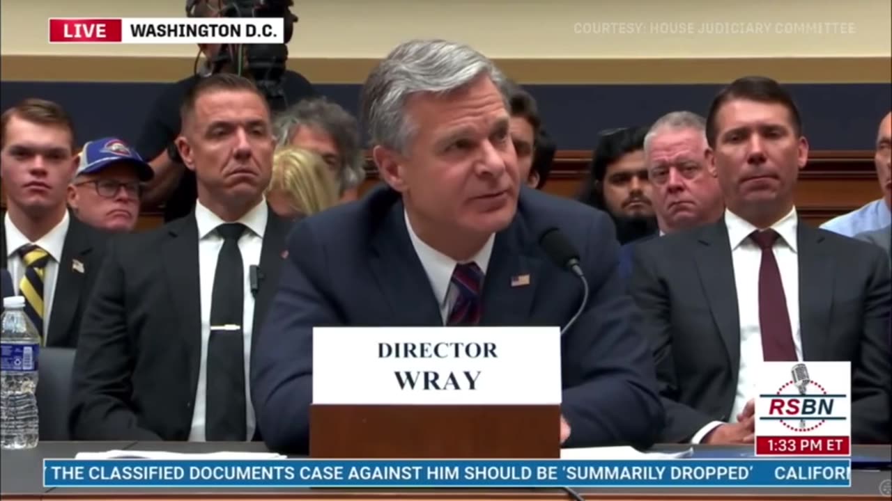 FBI Director Wray just accidentally reveal Joe Biden is under investigation?!