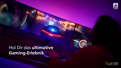 Philips Hue Play Gradient Lightstrip für drei Monitore