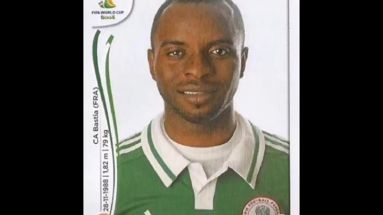 PANINI STICKERS NIGERIA TEAM WORD CUP 2014