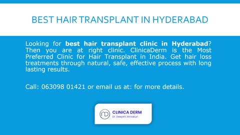 Best Hair Transplant Clinic in Hyderabad