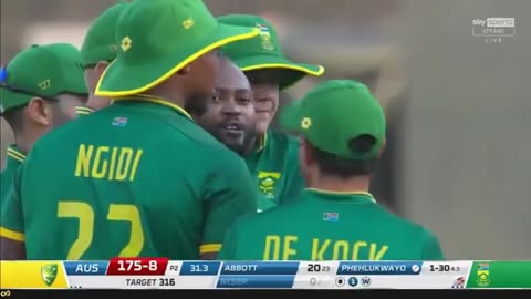 Aus Vs SA 5th one day Highlights