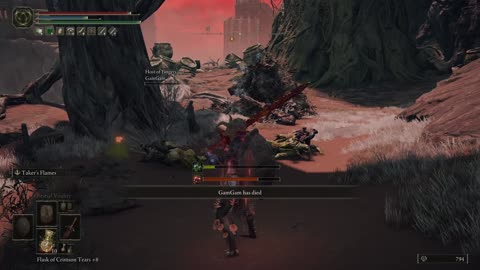 Elden Ring- as soon as the boss died.
