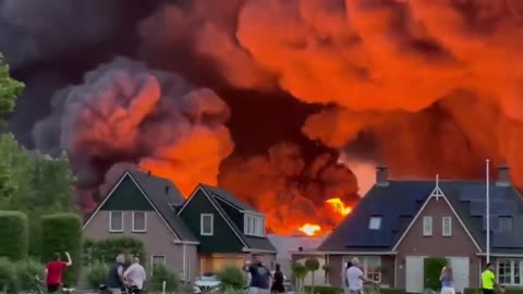 Netherlands Industrial Park Fire