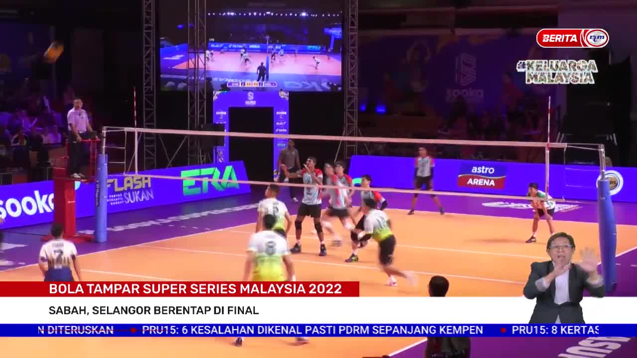 6 NOVEMBER 2022 – B.P - BOLA TAMPAR SUPER SERIES MALAYSIA 2022: SABAH, SELANGOR BERENTAP DI FINAL