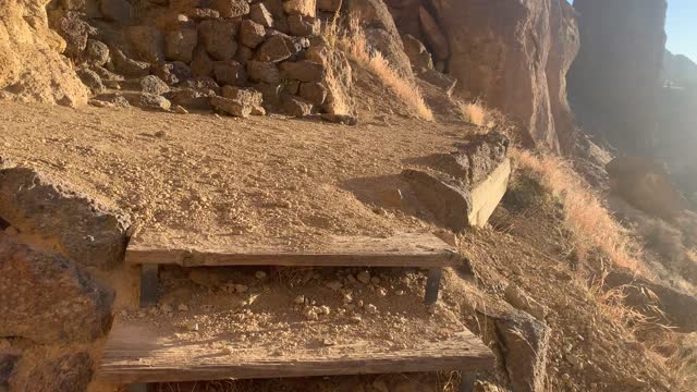 Central Oregon – Smith Rock State Park – Scaling the Intricate Climber's Network – 4K