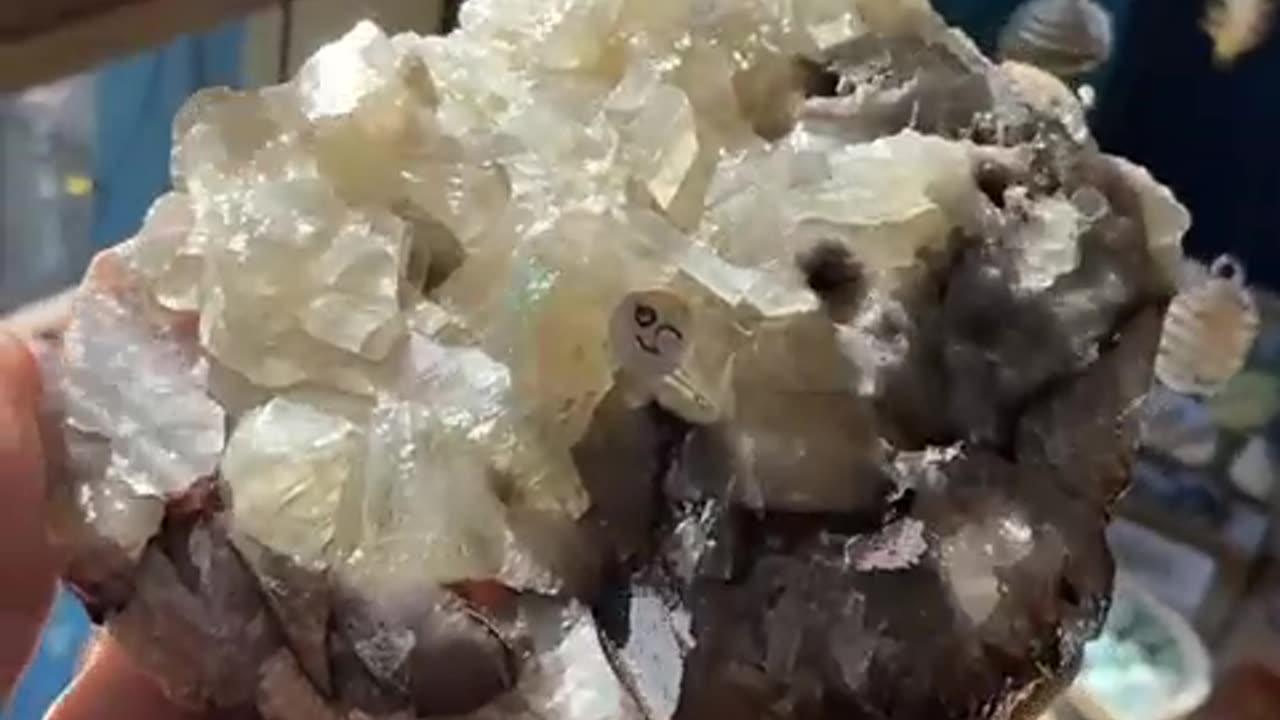 Red, Blue, Green Calcite piece - Demonstrated by Alchemystic