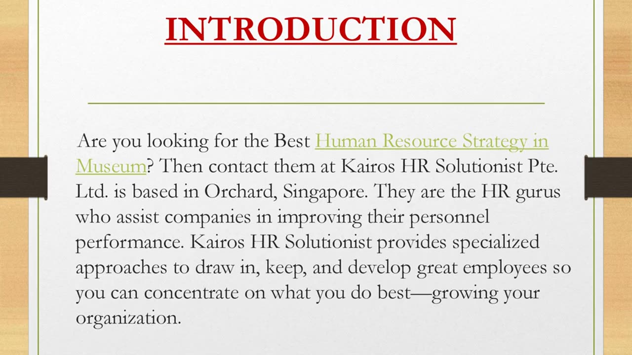 Best Human Resource Strategy in Museum