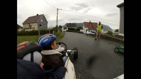 Norway Kids Soap boxcar race