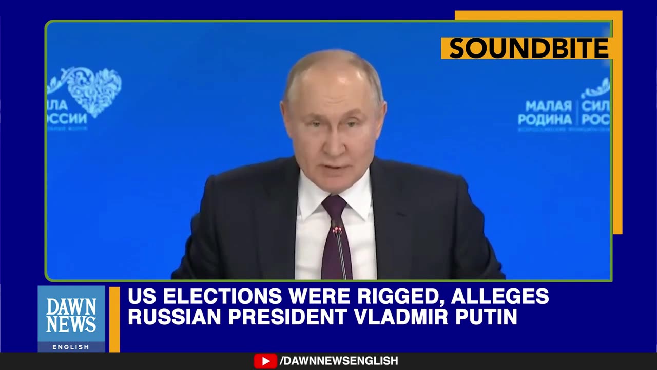 Putin Says US Elections Were Rigged Through Mail in Voting