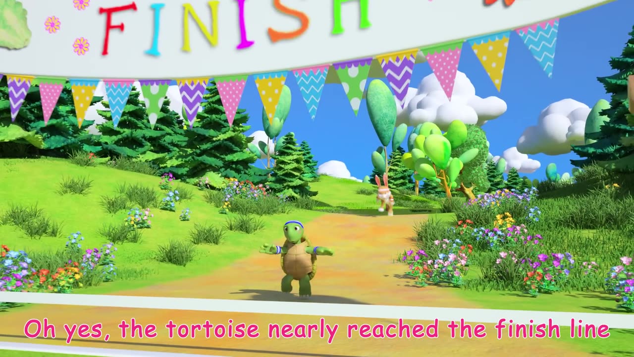 The Tortoise and the Hare _ CoComelon Nursery Rhymes & Kids Songs