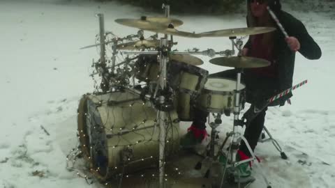 DRUMMING Around The Christmas Tree - JOEY MUHA