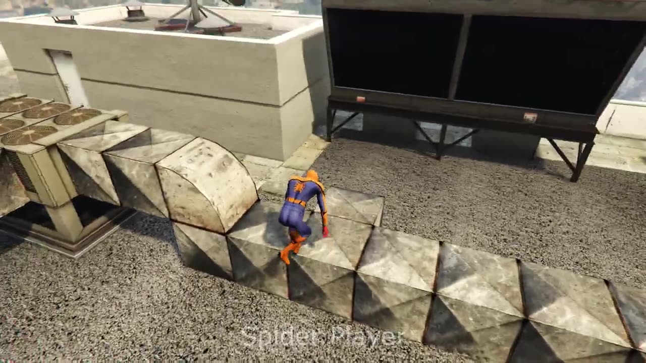 GTA 5 Rainbow Spiderman Parkour Fails (Funny Moments & Euphoria physics) #4