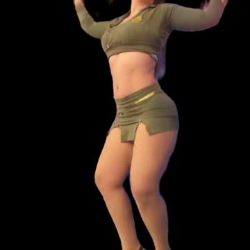 Cutout - Anita on fire