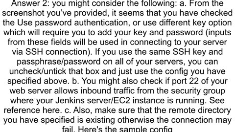 jenkinspluginspublish_overBapPublisherException Failed to connect and initialize SSH connection Mes