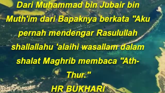 Dari Muhammad bin Jubair bin Muth'im dari Bapaknya berkata Aku pernah mendengar Rasulullah