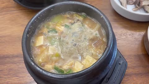 boiling soybean paste stew