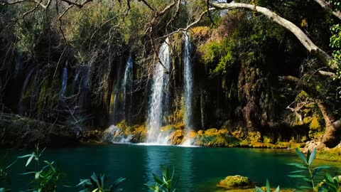 Beautiful waterfall view