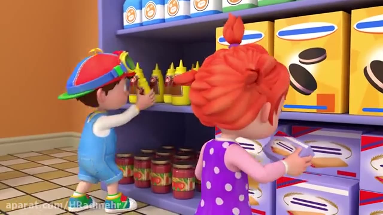 English cartoon: Grocery Store Song | CoComelon Nursery Rhymes