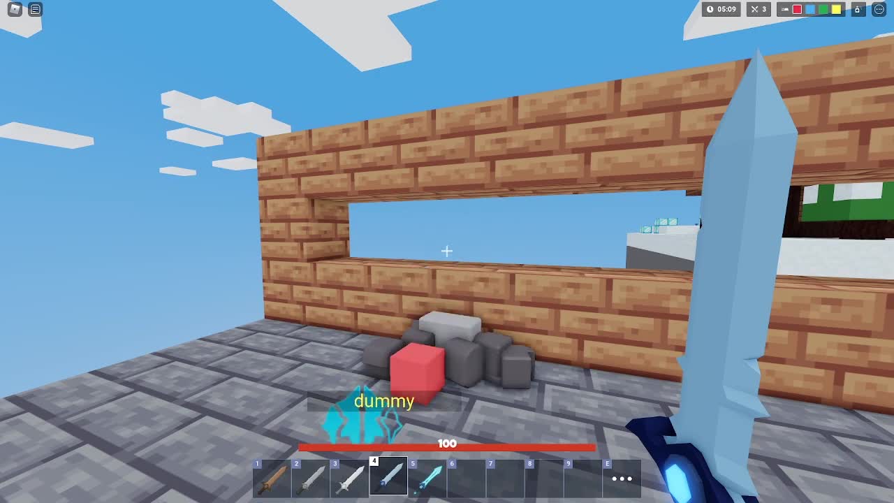 Roblox BedWARS All SWORDS DAMAGE!