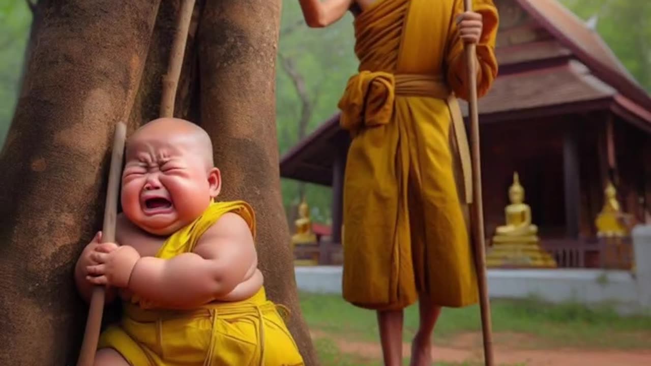 little monk so cute